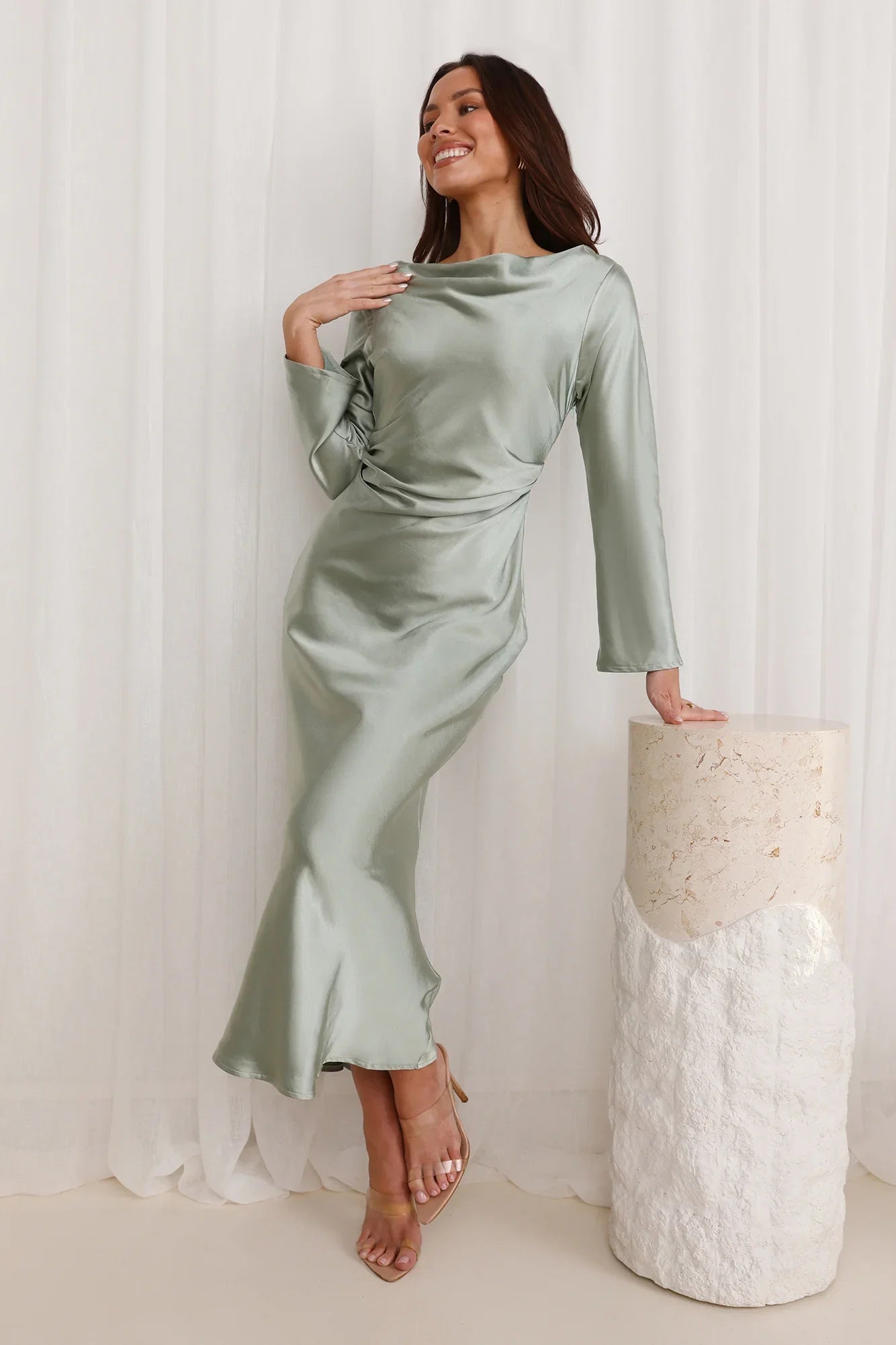 Classy Vibe Maxi Dress Sage