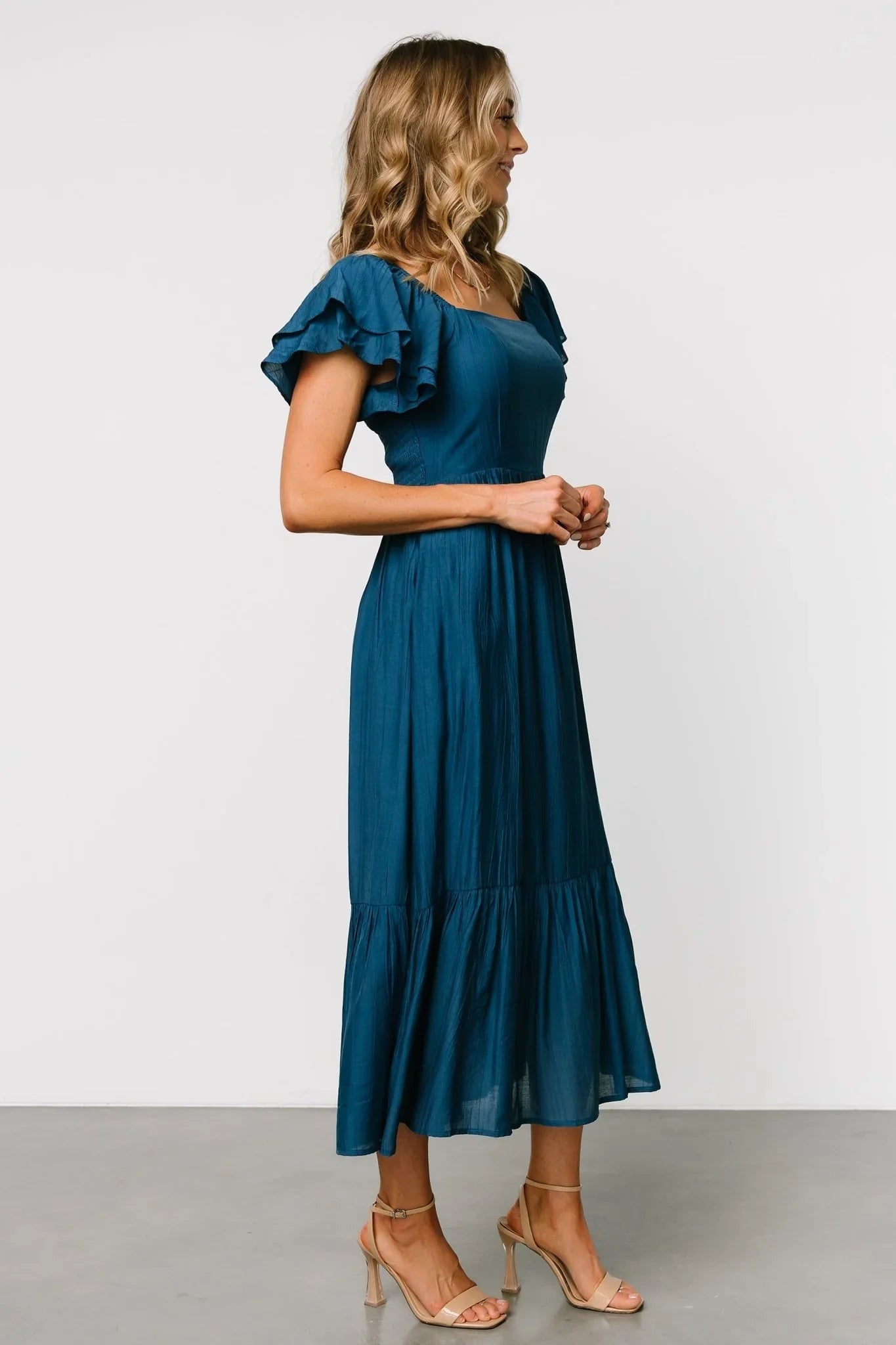 Buttercup Midi Dress | Deep Blue