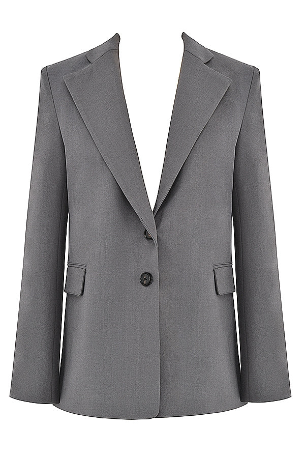 Aline-Dark Grey Oversized Blazer