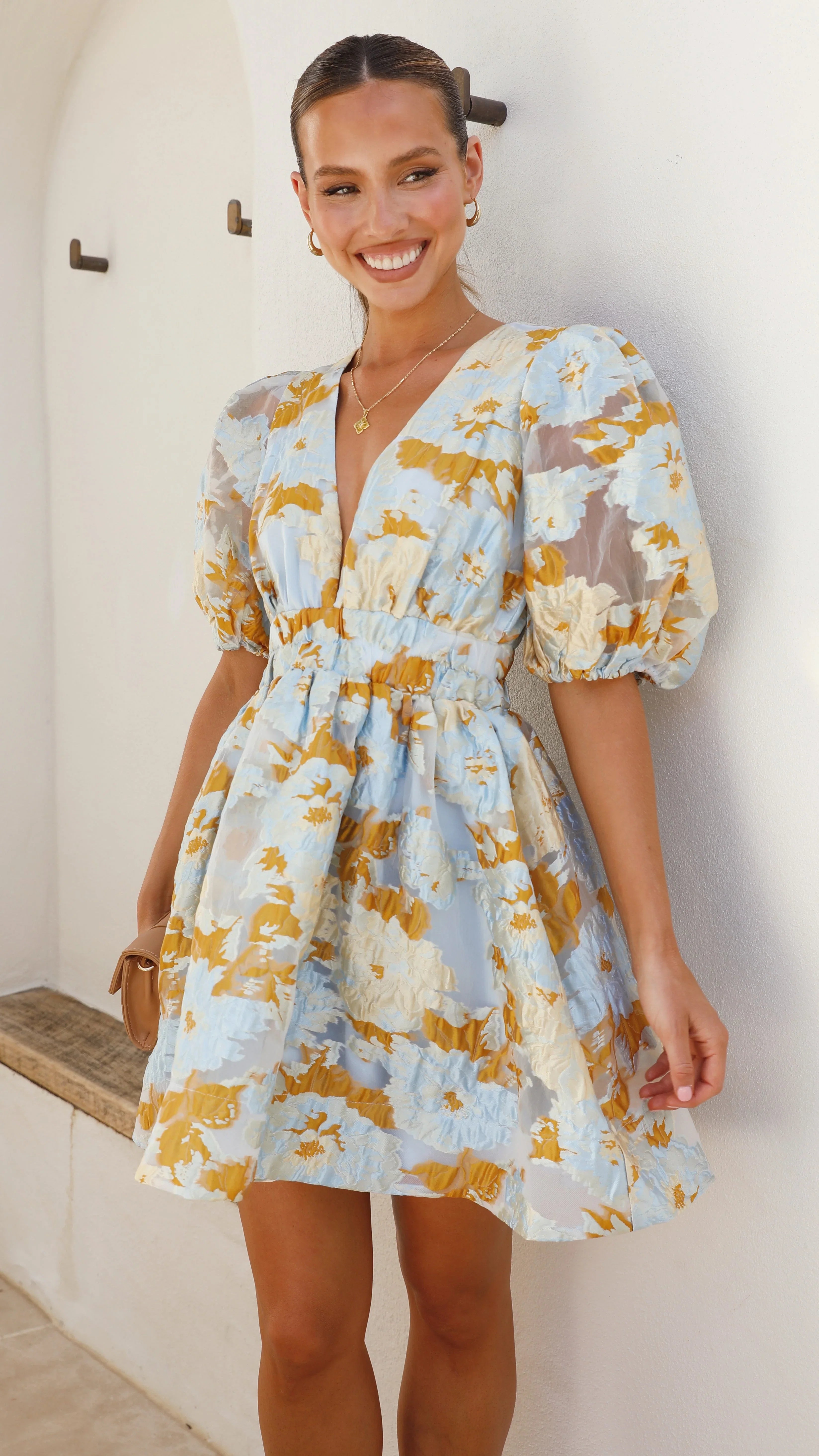 Abel Mini Dress - Blue