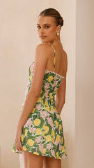 Cartia Mini Dress - Lemon Print
