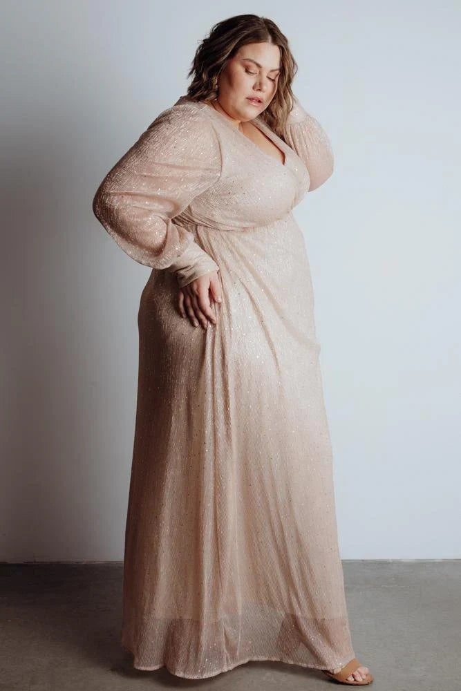 Abigail Sparkle Gown | Champagne