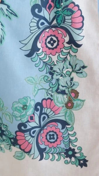 Dali Mini Dress - Island Bloom Blue