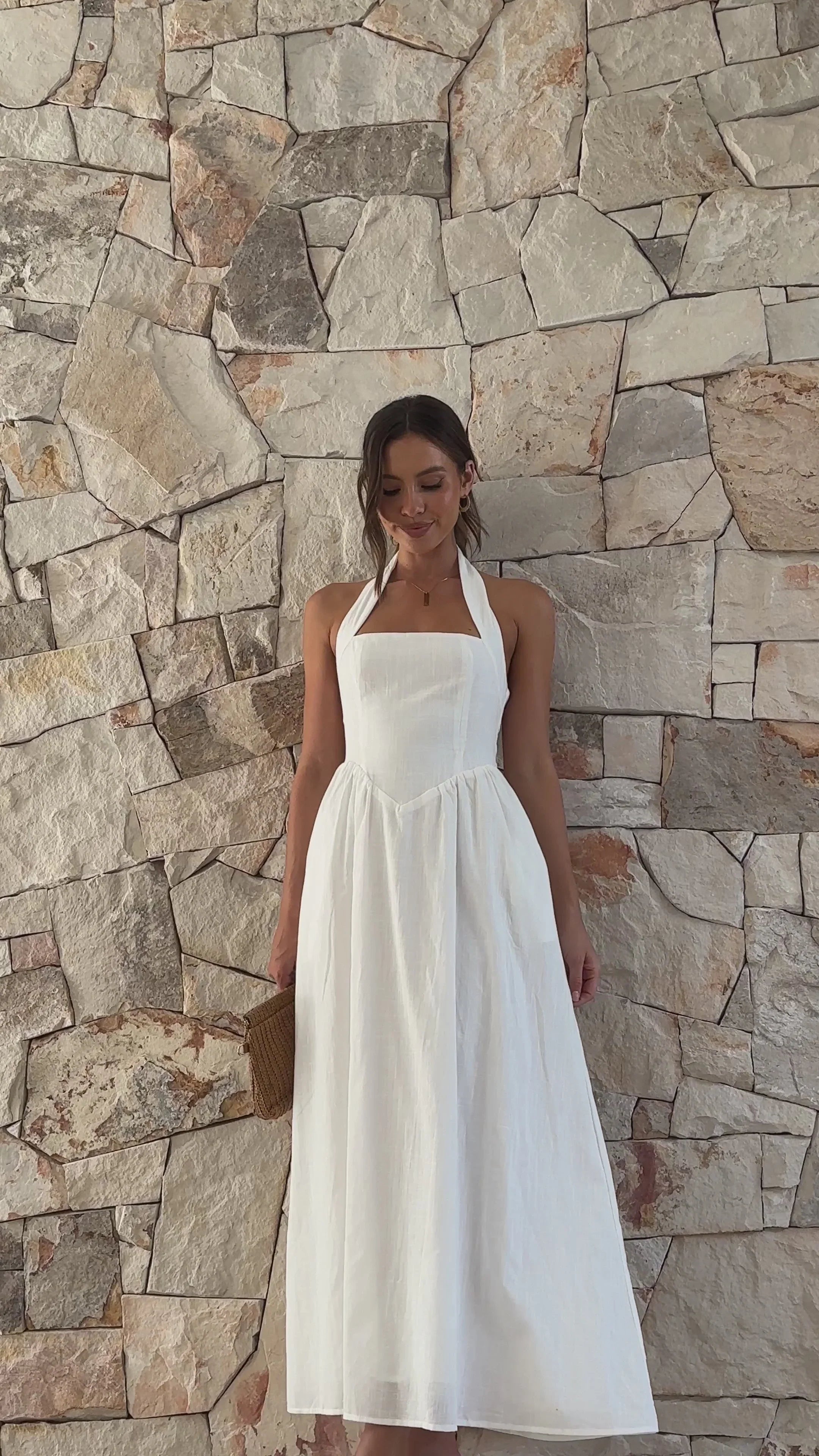 Caden Maxi Dress - White