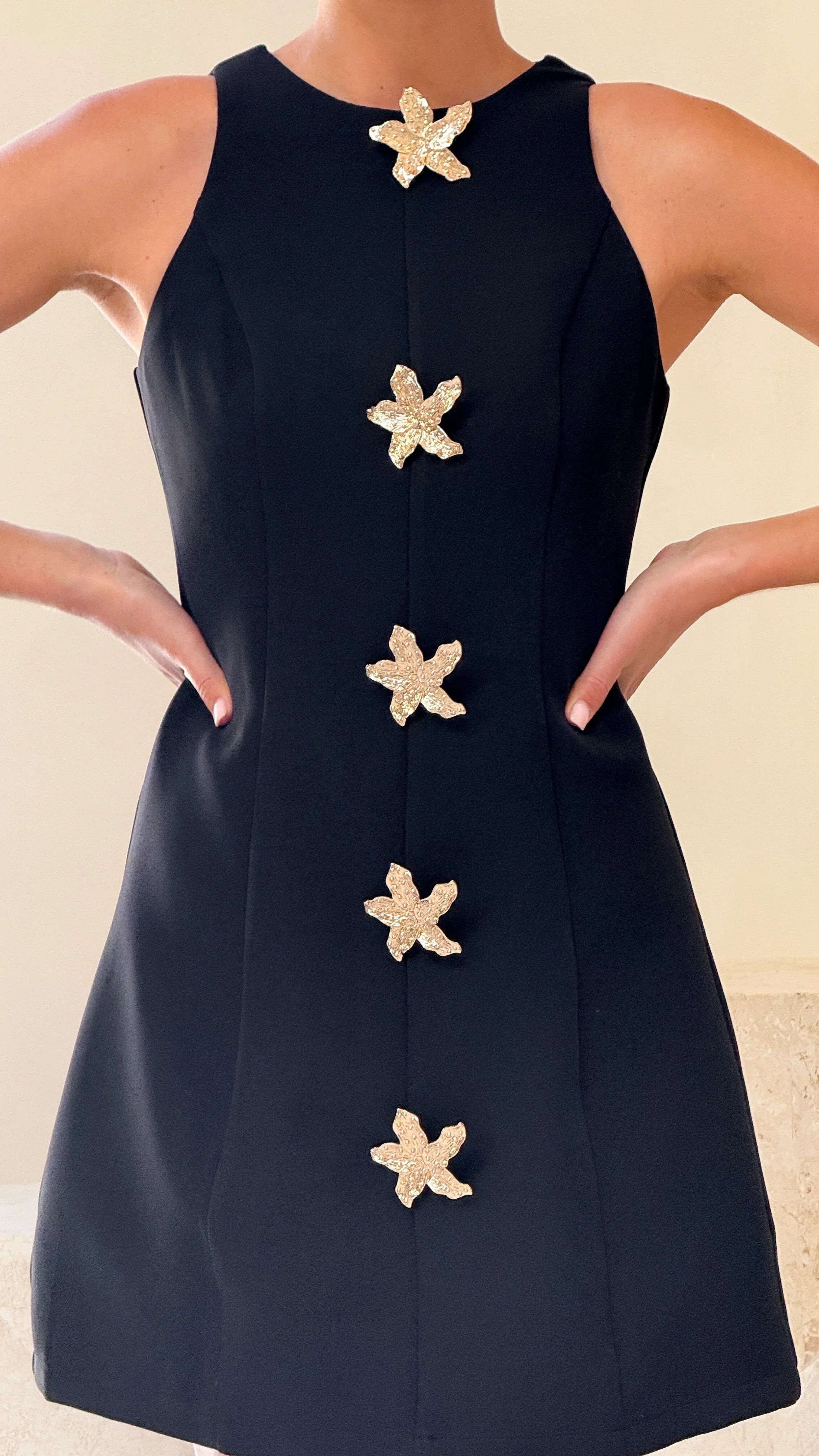 Daray Mini Dress - Black / Star